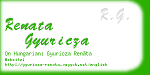 renata gyuricza business card